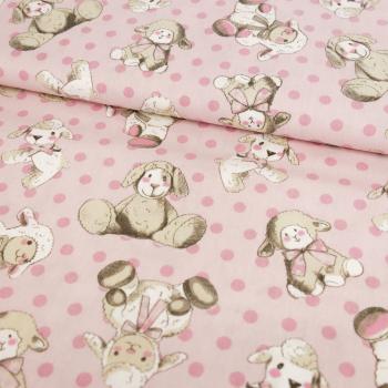Baumwolle Schäfchen Babyrosa